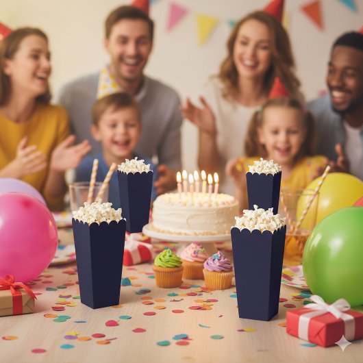 Maßgeschneiderter Navy Blue Einfach attraktiver Po Geschenkschachtel