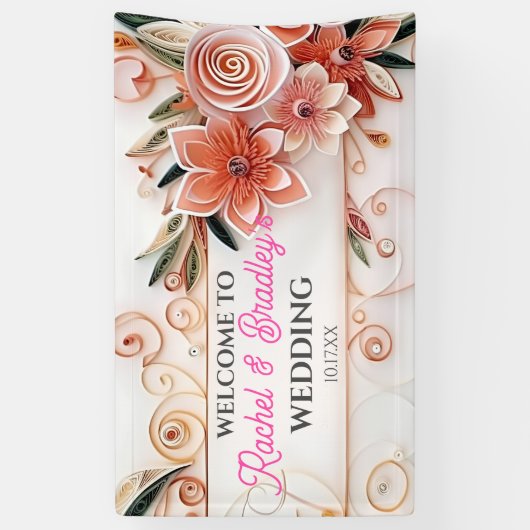 Maßgeschneiderter neutraler Blumenzahn Banner (Vertikal)