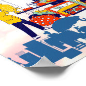 Maßgeschneiderter niedlicher Hofverkauf, Garagenve Poster (Ecke)