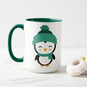 Maßgeschneiderter niedlicher Pinguin zu Weihnachte Tasse
