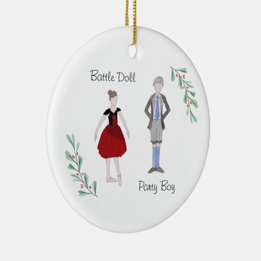 Maßgeschneiderter Nutcracker Party Boy/Battle Doll Keramik Ornament (Rechts)