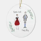 Maßgeschneiderter Nutcracker Party Boy/Battle Doll Keramik Ornament (Links)