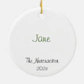 Maßgeschneiderter Nutcracker Party Boy/Battle Doll Keramik Ornament (Hinten)