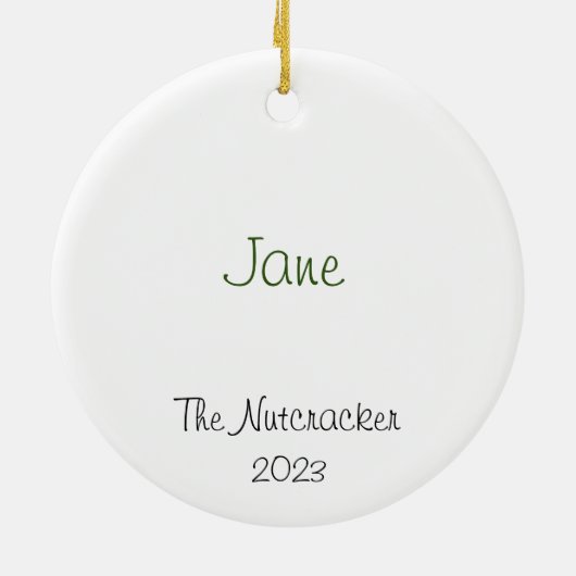 Maßgeschneiderter Nutcracker Party Boy/Battle Doll Keramik Ornament (Hinten)