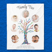 Maßgeschneiderter Oma Foto Family Tree Keepake Fleecedecke