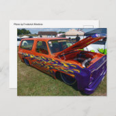 Maßgeschneiderter Orange Truck Postkarte (Vorne/Hinten)