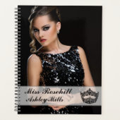Maßgeschneiderter Pageant Crown Notebook-Planer Planer (Vorderseite)