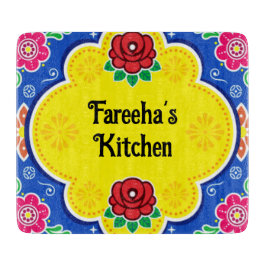 Maßgeschneiderter pakistanischer LKW Art Glass Cut Schneidebrett