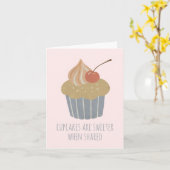 Maßgeschneiderter Pastelkuchen Karte (Gelbe Blume)