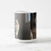 Maßgeschneiderter Personalisierter Cat Foto Collag Verwandlungstasse (Zentrum)