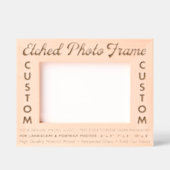 Maßgeschneiderter personalisierter Foto-Rahmen aus Geätzte Rahmen (Vorderseite)