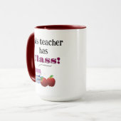 Maßgeschneiderter Personalisierter Lehrer Tasse (Vorderseite Links)