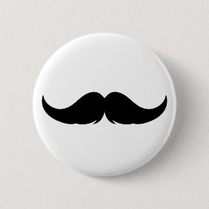 Maßgeschneiderter Petite Handlebar Mustache Button