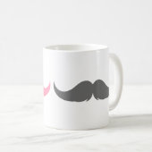 Maßgeschneiderter Petite Handlebar Mustache Kaffeetasse (VorderseiteRechts)