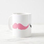 Maßgeschneiderter Petite Handlebar Mustache Kaffeetasse (Vorderseite Links)