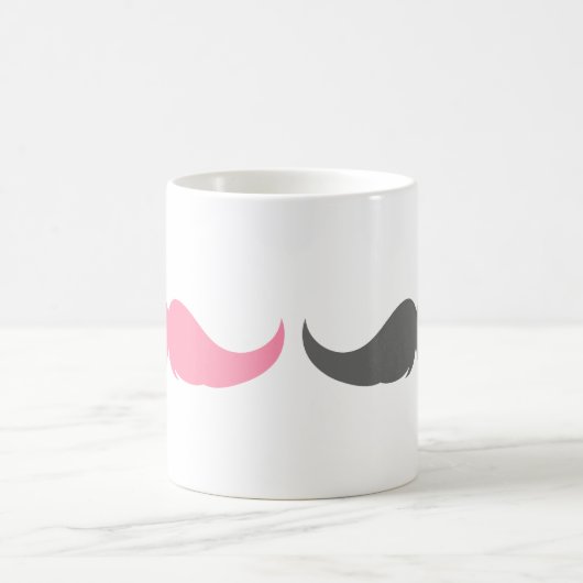 Maßgeschneiderter Petite Handlebar Mustache Kaffeetasse (Mittel)
