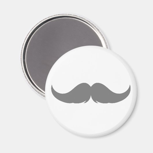Maßgeschneiderter Petite Handlebar Mustache Magnet (Vorderseite/Rückseite)