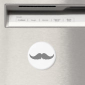 Maßgeschneiderter Petite Handlebar Mustache Magnet (In Situ (Geschirrspüler))