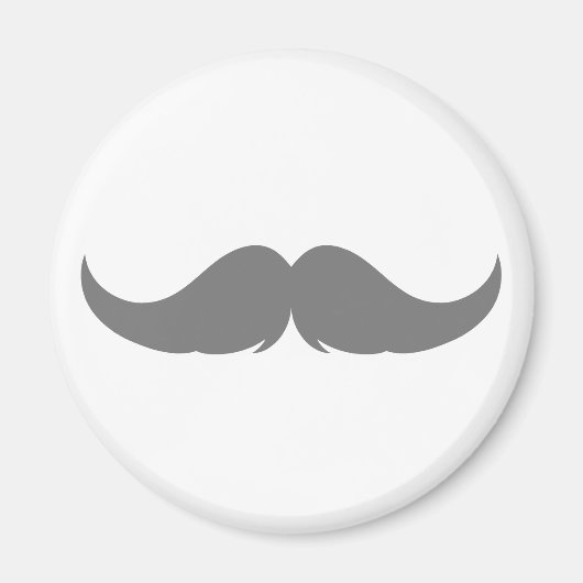 Maßgeschneiderter Petite Handlebar Mustache Magnet (Vorne)