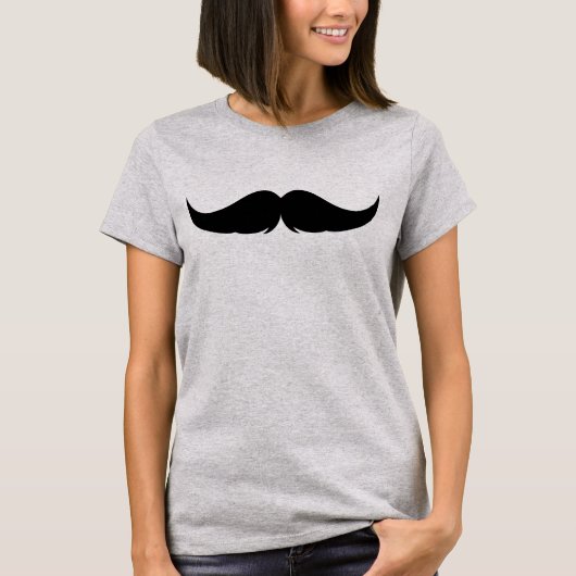 Maßgeschneiderter Petite Handlebar Mustache T-Shirt (Vorderseite)