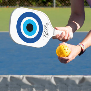 Maßgeschneiderter Pickleback mit Evil Eye Logo Pickleball Schläger