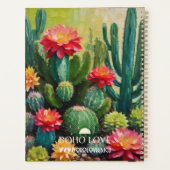 Maßgeschneiderter Planer, boho, botanischer Plan Planer (Rückseite)