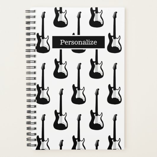 Maßgeschneiderter Planer für Gitarrenspieler oder  (Vorderseite)