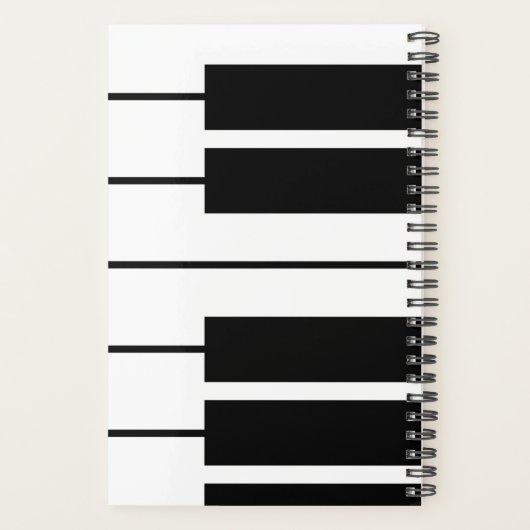 Maßgeschneiderter Planer für Klavierspieler oder M (Rückseite)