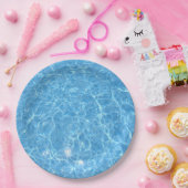 Maßgeschneiderter Pool Blue Water Blank Template Pappteller (Party)