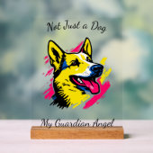 Maßgeschneiderter Pop Art German Shepherdesign Acrylschild (Neutral)