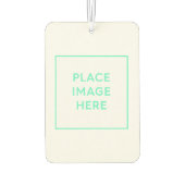 Maßgeschneiderter Portrait Rectangle Air Freshener Autolufterfrischer (Rückseite)