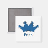 Maßgeschneiderter Prinz - Krone Magnet (Vorderseite/Rückseite)