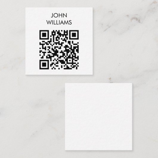 Maßgeschneiderter QR-Code für die Ausstellung Begleitkarte (Vorne/Hinten)