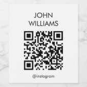 Maßgeschneiderter QR-Code für die Ausstellung Weinetikett (Einzelnes Label)