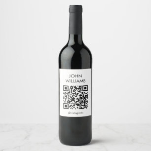 Maßgeschneiderter QR-Code für die Ausstellung Weinetikett