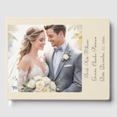 Maßgeschneiderter QR-Code für moderne Foto Gästebuch (Vorderseite)