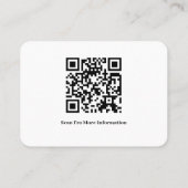 Maßgeschneiderter QR-Code für Veterinärmediziner Visitenkarte (Rückseite)