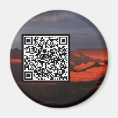 Maßgeschneiderter QR Code Grand Canyon Sunset Stor Magnet (Vorne)