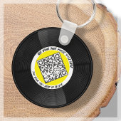 Maßgeschneiderter QR-Code LP Vinyl | SCHLÜSSELANHÄ Schlüsselanhänger