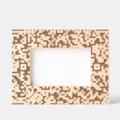 Maßgeschneiderter QR-Code Modernes Design Gestaltu Geätzte Rahmen (Vorderseite)