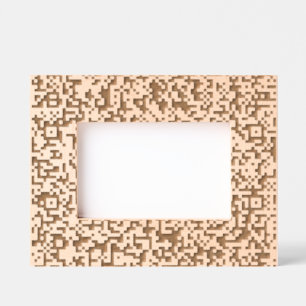 Maßgeschneiderter QR-Code Modernes Design Gestaltu Geätzte Rahmen