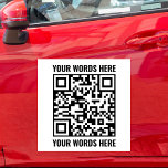 Maßgeschneiderter QR-Code Scannable Small Business Auto Magnet<br><div class="desc">Maßgeschneiderter QR Code Scannable Small Business Vehicle Car Magnet</div>