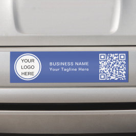 Maßgeschneiderter QR-Code und Firmenlogos Firmenbl Autoaufkleber