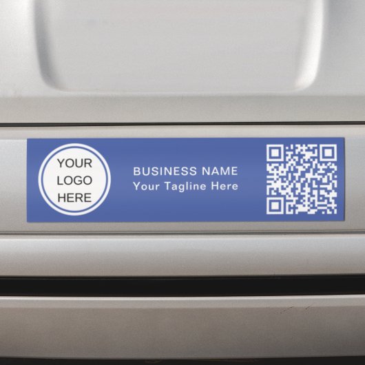 Maßgeschneiderter QR-Code und Firmenlogos Firmenbl Autoaufkleber