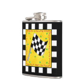 Maßgeschneiderter Race Checkered Flag Name Persona Flachmann (Links)