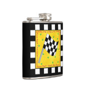 Maßgeschneiderter Race Checkered Flag Name Persona Flachmann (Rechts)