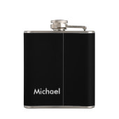 Maßgeschneiderter Race Checkered Flag Name Persona Flachmann (Rückseite)