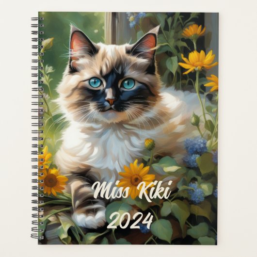 Maßgeschneiderter Ragdoll Cat Planner Planer (Vorderseite)