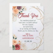 Maßgeschneiderter Rahmen für die Rose von Blumenpa Dankeskarte (Vorne/Hinten)