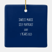 Maßgeschneiderter Rahmen zum Hinzufügen von Foto-  Keramikornament (Rückseite)